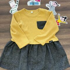 【中古】80㎝　ワンピース（ニット）