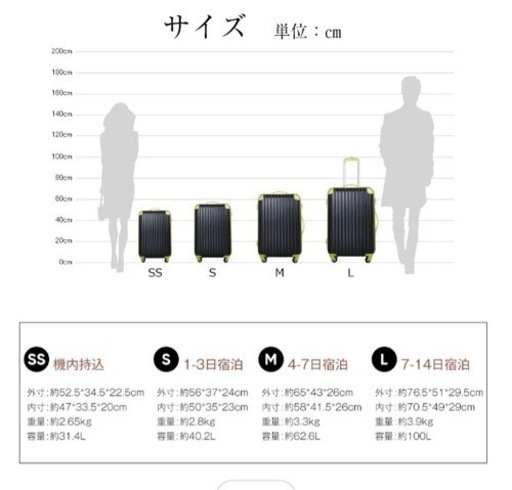 新品未使用　スーツケース