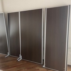 自立型パーテーション7枚(+付属部品)【事務向け空間仕切り板】