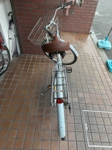700Ｃ　SCHWINN　7speed　フロントカゴ　リアキャリア付き　グレー