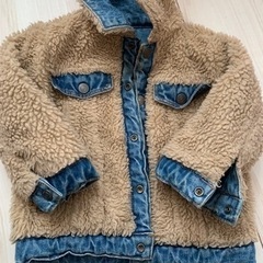 ZARA Baby デニム　ボア　リバーシブル　ジャケットの画像