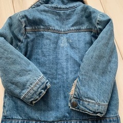 ZARA Baby デニム　ボア　リバーシブル　ジャケットの画像