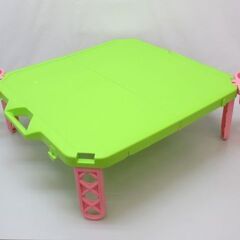 stp-2443　レジャーテーブル　グリーン　カップホルダー付き...