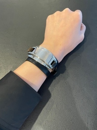 シルバー　ブレスレット　レザー　アトウ　ato レザーブレスレット