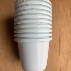 【未使用品】プラ植木鉢5号10個1セット（サイズは写真参考） 【...