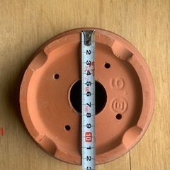 【未使用品】朱温鉢6号　10個1セット【札幌近郊】【汚れ多少あり】　（サイズは写真参考） の画像
