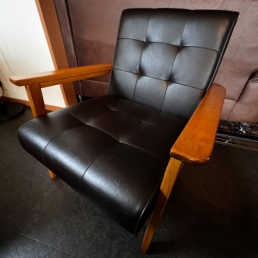 4脚セット、1人掛けソファ、レザー調ソファ、ヴィンテージソファ、ダイニングテーブル、1人掛けチェア、レザー調チェア、ヴィンテージチェア、モダン、ブルックリン