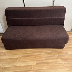 ダブル　ソファベッド　替えのソファカバー、ベッドシーツ付