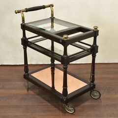 ≪zyt1358ジ≫ Slumberland/スランバーランド サービスワゴン スペイン製 キッチンカート/バーカート/トロリー/英国調 60125-06の画像