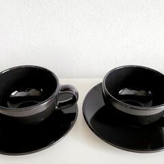 ★IKEA★ ティーカップ 黒  グッドデザイン(*^^*)の画像