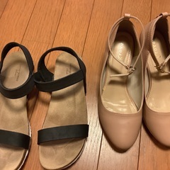 24㎝パンプス　ぺたんこ　ヒール　サンダル　まとめ売り計6点の画像