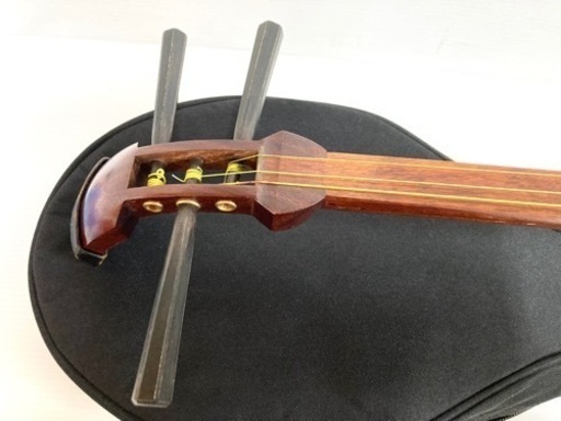 SOLD OUT◆三味線◆花梨細棹 胴破れ無し 中古 撥／駒／指かけ／ケース他 すぐ使えます！