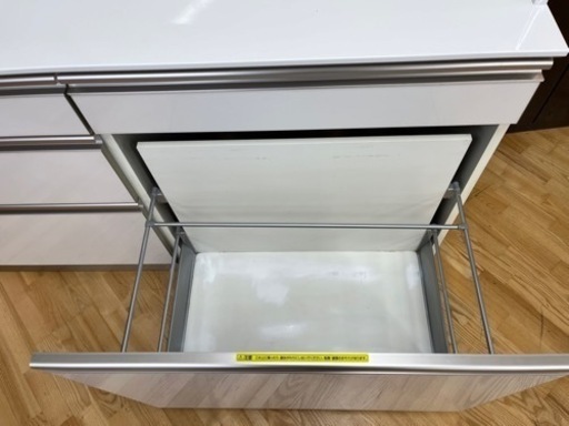 値下げしました。N567★綾野製作所製★２枚扉★レンジボード★カップボード★食器棚★幅1600ｍｍ
