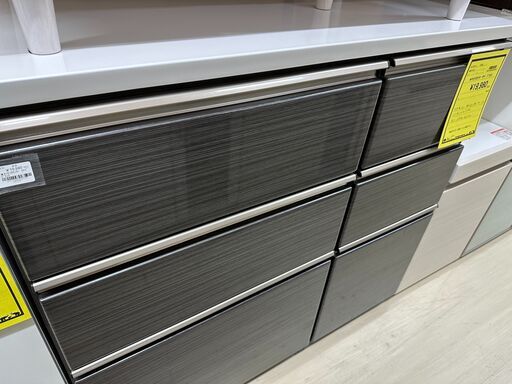 ジモティ来店特価!!　キッチンカウンター　マナベ　ブラック　　J-0232