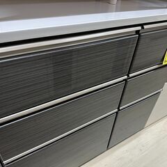 ジモティ来店特価!!　キッチンカウンター　マナベ　ブラック　　J-0232
