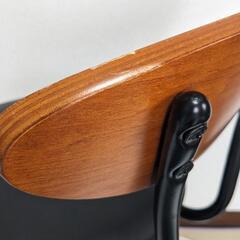 キャスター付きバースツール カウンターチェア スツールの画像