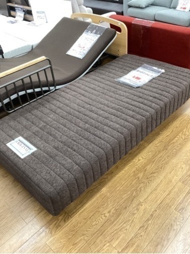 KB-56【新入荷　リサイクル品】フランスベッド　脚付きマットレス　ブラウン