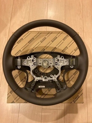 トヨタ ランドクルーザープラド 150後期 TX-L 純正ステアリング 本革巻き