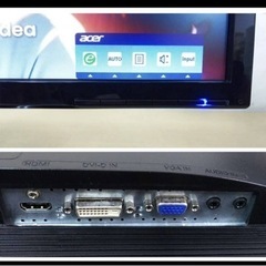 acer 21.5インチワイド LED液晶ディスプレイ KA220HQ bmidx 3台セット フルHD/TNパネル/1W+1Wスピーカー/ノングレア 中古 スタンド薄い擦れ