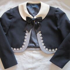 女の子のワンピースとネイビージャケット　フォーマル　サイズ115