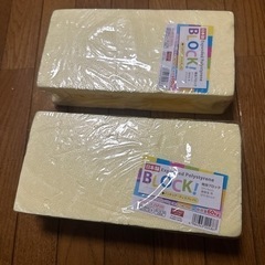 DIYや工作に♪発泡ブロック黄色2個