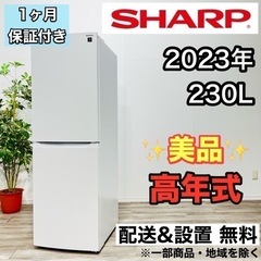 ♦️SHARP a2041 2ドア冷蔵庫 230L 2023年製 15♦️