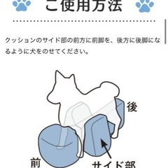 老犬介護用クッション　リラクッション　介助クッションの画像