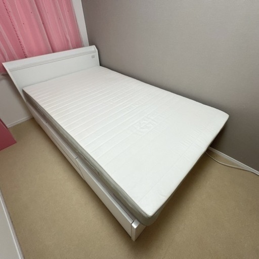 ニトリ セミダブル 収納 IKEA マットレス