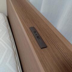 ニトリ クイーンベッド Nスリーププレミアム＆収納つきベッドフレームの画像