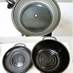 バーミキュラ ライスポットミニ（セット）PH19A　RP19A　動作良好　3合炊き　ポットヒーター　取扱説明書付　レシピブック付　VERMICULARの画像