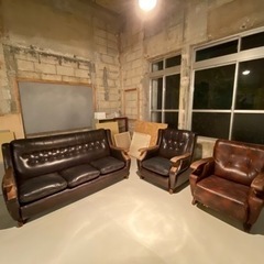 ソファ3点　　3人用×1 。一人用×2