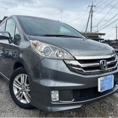 ホンダ ステップワゴンスパーダ★支払い総額24.8万円★車検付 機関良好 8人乗 純正HDDナビバックカメラETC 左パワスラ 内装良好！お手頃ミニバン入荷しました♪の画像