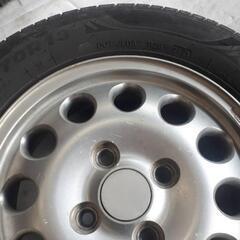 ○155/70R13○ノーマルタイヤアルミホイール4本セット○軽自動車用○の画像