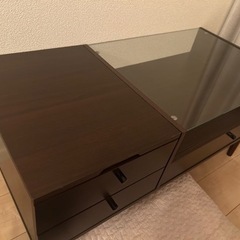 【最終値下】ローテーブル 鏡台 化粧台 一面ドレッサー ガラステーブル