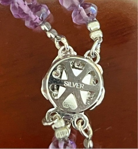 アメジスト　２連　ネックレス　45cm  47.2g