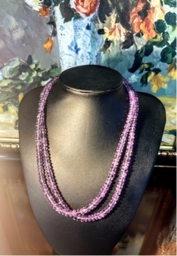 アメジスト　２連　ネックレス　45cm  47.2g