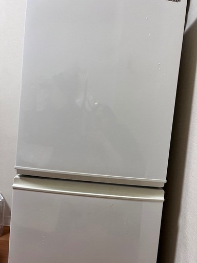 シャープ ノンフロン冷凍冷蔵庫SJ-C14E-Ｗ