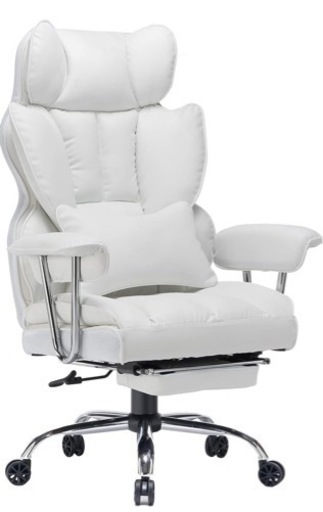 SKYE ゲーミングチェア　ホワイト 組み立て済み