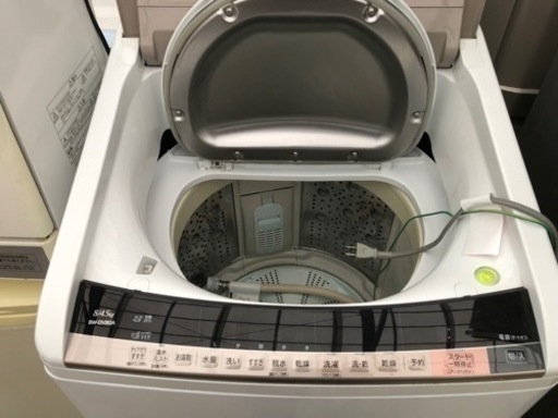 2017年製 HITACHI 洗濯8.0kg/乾燥4.5kg 電気洗濯乾燥機 BW-DV80A