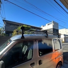 軽バン　ルーフキャリアの画像
