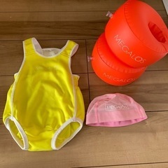 メガロス　ベビー　スイミング　水着　帽子　フィックス　セット