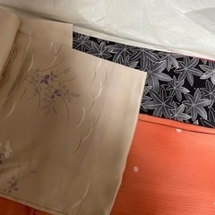 処分する前に　　　　　道行　もみじ着物　現代訪問着　生地取りに〜リメイクにの画像