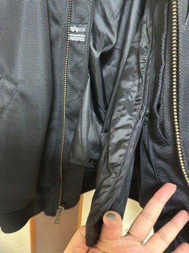 ALPHA INDUSTRIES バイク用プロテクター付きジャケット