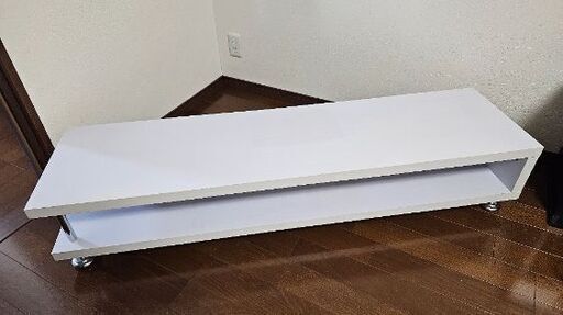 150㎝幅　テレビボード　ホワイト木目