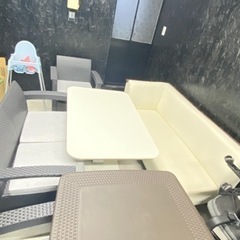 値下げ！ガーデンテーブルセットの画像