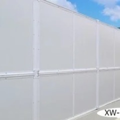 目隠しフェンス　現品限り　激安　店舗　物件　外構工事　朝日スチール　通常丸柱タイプ　白　高さ1800 10m 施工費、税込み　Googleマップ掲載の画像