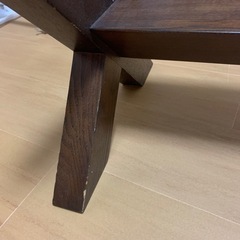 ガラスローテーブル　※難ありの画像