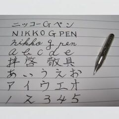 12.替えペン先【 ニッコー・Gペン 】クローム　１０本　防錆紙入チャック袋付　筆圧により強弱のある線が描け最も太い線が書けるペン先です。の画像
