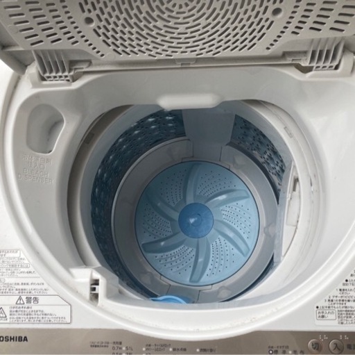 東芝電気洗濯機 AW-6G8 全自動洗濯機 6.0kg 2020年製 ホワイト 
