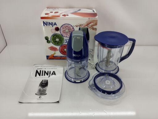 未使用品 ショップジャパン ニンジャ キッチンプレップ フードプロセッサー　/TJ-1669 2F北